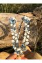 Indigo Blue White Double Bridal Crown Maternity Crown Henna Engagement Wedding Crown Crown Hairband - 3