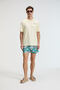 Savor Men's Oversize 100% Cotton Printed Round Neck Yellow T-Shirt - 4