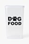 Dog Food Storage Container Transparent Plastic 1.5 kg Food Capacity 3.3 Liters W=16 L=11 Height=27 cm - 6