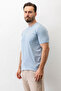 Men's Crew Neck John Borners Digital Printed T-Shirt Light Blue - 2020-4 - 6