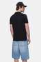 Lakes Black Polo Collar Embroidered 100% Cotton Standard Fit Men's Tshirt - 3