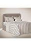 Delfin Double Duvet Cover Set 100% Organic Cotton Linen Anthracite 200X220 cm