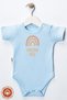 Unisex Baby 100% Organic Cotton Dream Printed 3-6-9-12 Months 3-Piece Short Sleeve Baby Bodysuit - 6