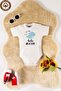 Unisex 100% Organic Cotton Hello Ocean Printed 3-6-9-12 Months 3-Piece Short Sleeve Baby Bodysuit - 2