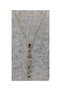 Multicolored Baguette Stone 7 Element Steel Low-Cut Necklace - 2
