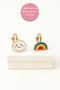 Non-Perforated Earrings Ear Heart Design Clip-On Children's Earrings for Children Without Holes