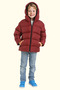 Boy's Burgundy Fleece Hooded Waterproof Wind Resistant Pocket Puffer Winter Coat - 3