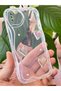 iPhone X/Xs Case 3D Heart Pearl Design Pattern Clear Silicone Cover with Camera Protection - 4