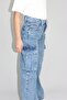 Girls Boys Jean Cargo Jeans Pants - 3
