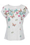 Women's Gray Butterfly Printed Low Sleeve Blouse 87m33290 26a33290 - 8