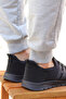 Huboss Comfortable Sole Walking Running Sports Shoes Black-Black Laceless Men's Sneaker - 8