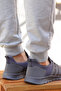 Huboss Comfortable Sole Walking Running Sports Shoes Gray Laceless Men's Sneaker - 7
