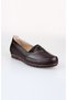 Edik Daily and Mother's Shoes Genuine Leather Lining Heel Cushioning System M138 Brown