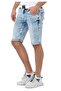 Ck266 Normal Waist Slim Fit Men's Denim Shorts - 3