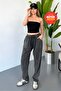 Women's Plus Size Summer High Waist 100% Cotton Linen Look Pants W206