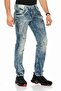 C-1150 Piece Stitched Relaxed Fit Men's Jean Trousers - 3