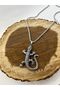 Stainless Steel Medallion Chameleon Figure Silver Color Glossy Non-Tarnish Steel Pendant Unisex Necklace - 4