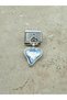 Silvery Love Themed Italian Bracelet Steel Charm I Italian Bracelet Steel Charm