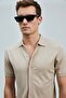 111090132 Hector Men's Modal Blended Sweater Shirt Men's Shirt Beige - 4