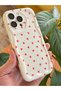 Case for iPhone 14 Pro Silicone Cover with Wave Edge Red Heart Pattern with Camera Protection - 3