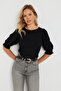 Women's Wrap Blouse Black AYD285 - 7