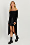 Women's Black Madonna Collar Tunic EY2710 - 6