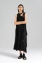 Women's Satin Fabric Detailed Design Long Dress - 4