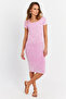 Women's Pink Camisole Midi Dress Alb200 - 3
