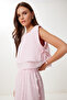 Muslin Blouse Skirt Set Pink Lgp0013 - 4