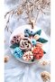 Polymer Clay Steel Necklace with Colorful Flower Figures - 5
