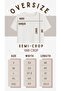 Women's Oversize Semi Crop T-Shirt - Pink Cup Printed "Need a Turkish Coffee" Coquette Design - 5
