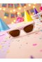 Girls Cat Model Glasses Uv 400 Protection Trendy Kids Sunglasses - 2