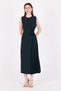 Emerald Floral Detailed Pleated Midi Evening Dress 251671 - 6
