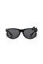 Bow Girl's Black Oval Frame Children's Sunglasses - 5