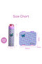 6&4 Convertible Bento Lunch Box w/ Water Bottle, Steel Spoon Set & Name Sticker-Butterfly Purple - 8