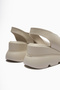 Lima Beige Thick Soled Open Toe Women's Sandals Opportunity Product - 7
