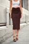 Front Dressed Skirt - Diver Fabric Front Tight Skirt / Inner Lined 82 cm Full Length - 2
