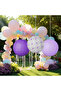 Purple Paper Lantern Set of 3 25 cm - 2