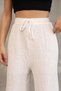 Women's high-waisted wide leg palazzo pants - summer casual trousers - 3