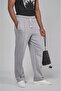Comfortable Fit Pants with Elastic Waist and Front Slit - 6