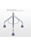 Walking Stick Tripod Stainless Steel Lightweight & Sturdy Mobility Aid Height Adjustable Walking - 7