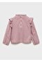 Blouse with Ruffles and Stripes - 3