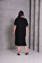 Viscose Oversize Dress Leopard and Stone Detail - 5