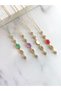 Green Stone Brand Model Low-Cut Y Necklace - 3