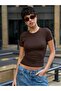 Women's Body Summer T-Shirt Brown - 5
