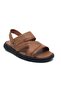 100% Genuine Leather Inside and Outside Orthopedic Men's Summer Comfortable Seamless Sandals Slippers 40-45