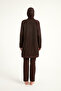 Brown Tulle Detailed Full Covered Hijab Swimsuit M2534-4 - 7