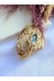 Vintage Adjustable Cord Gold Inside Blue Women Wrist Watch - 8