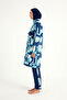 Hijab Swimsuit Navy Blue |   4 Piece Suit, Hidden Zipper, R2513 - 5