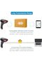 CCD Barcode Scanner 1D Bluetooth 2.4GHz Wired Cable Barcode Reader NT-1228BC - 9